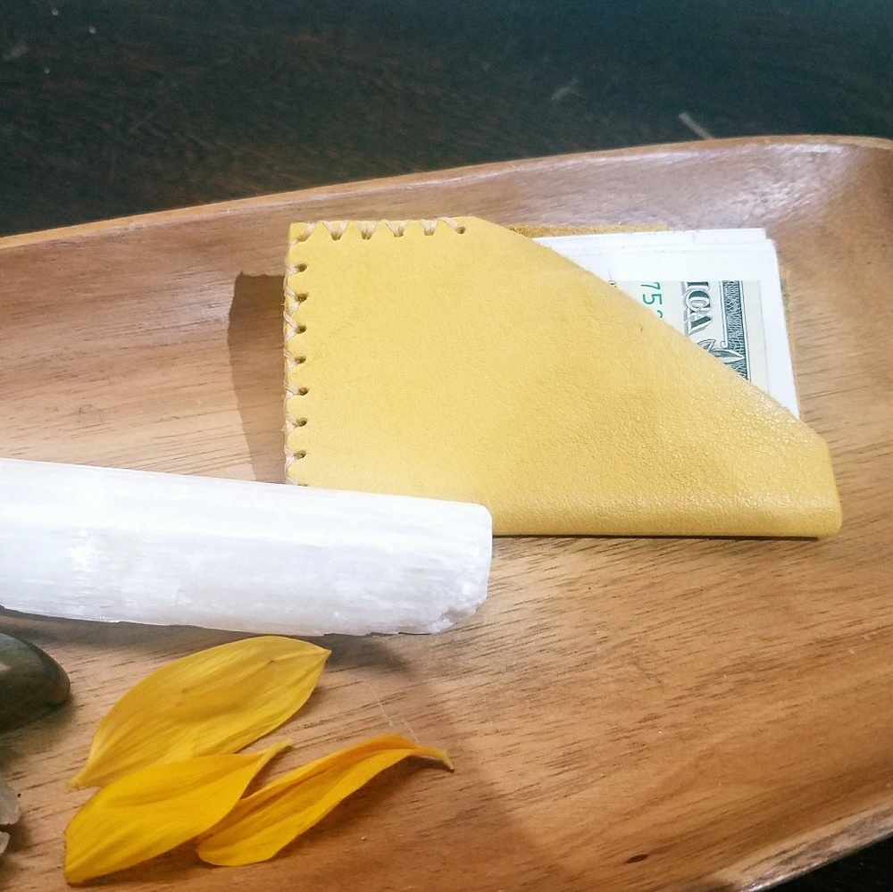 Leather card holder